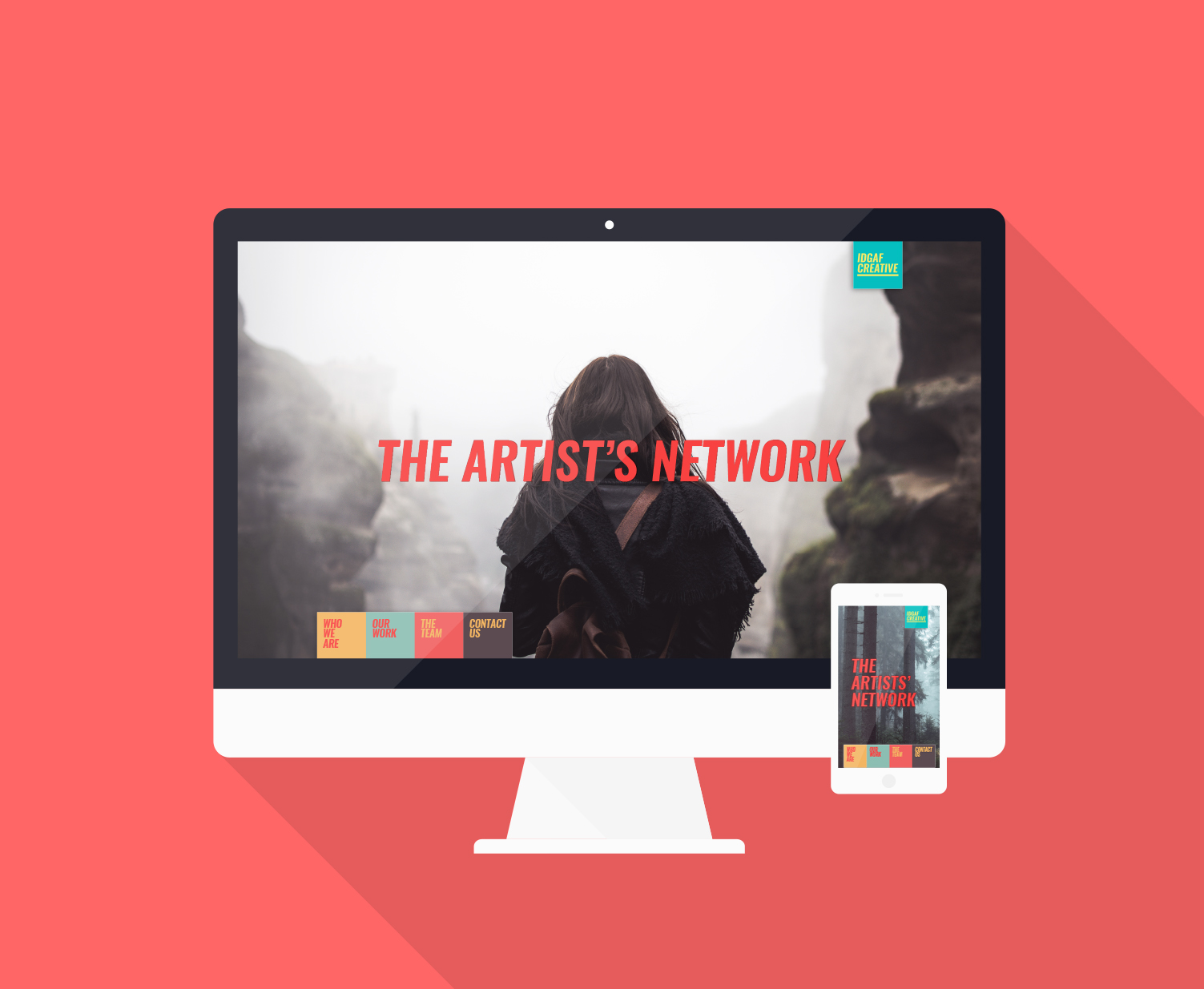 Bold Mobile-First Website Proposal for Idgaf Creative