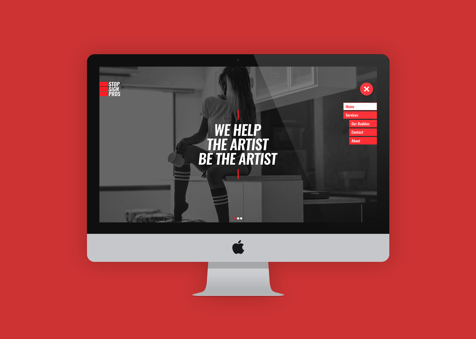 Website Mockup for Production Studio